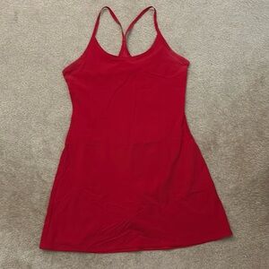 Outdoor Voice Exercise Dress in Red